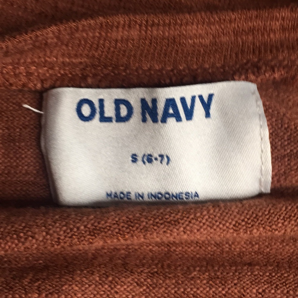 Old Navy Terra Cotta Empire Waist Knit Long Sleeved Blouse - Picture 8 of 10